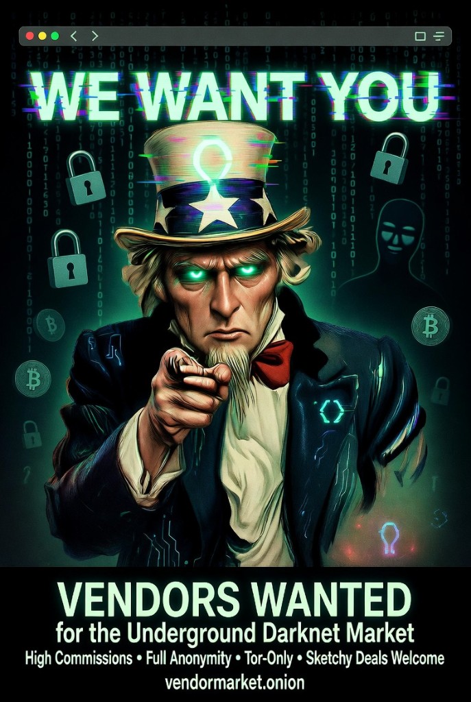 Vendors wanted — recruitment poster